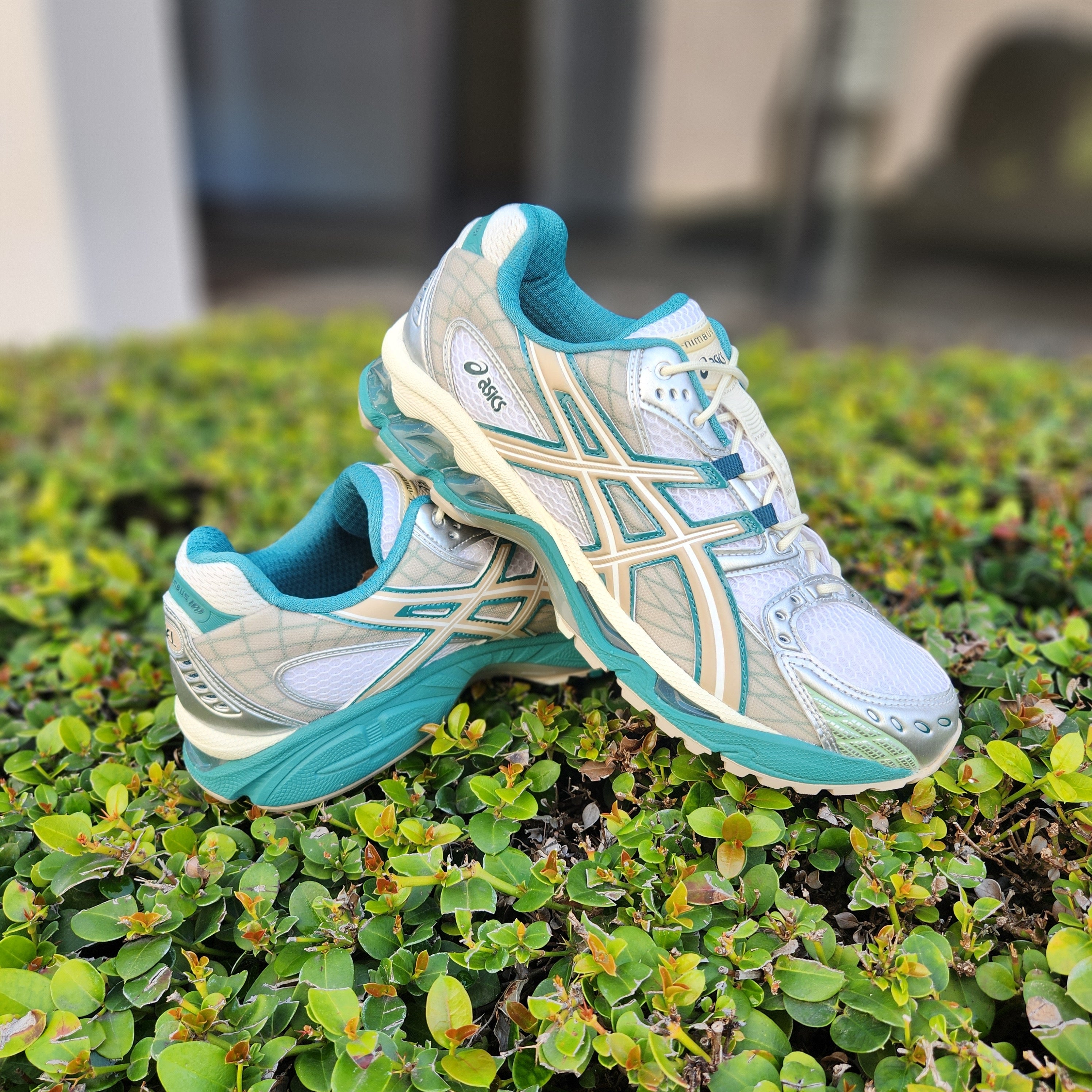 ASICS Gel-nimbus 10.1 White Rainy Lake 1203A543-102 men’s  Jogging Shoes Sz W-9 ASICS Gel-nimbus 10.1 White Rainy Lake | Mercari main image 4