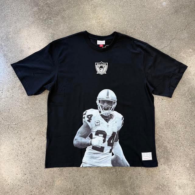 MITCHELL & NESS NFL PLAYER SS TEE OAKLAND RAIDERS CHARLES WOODSON