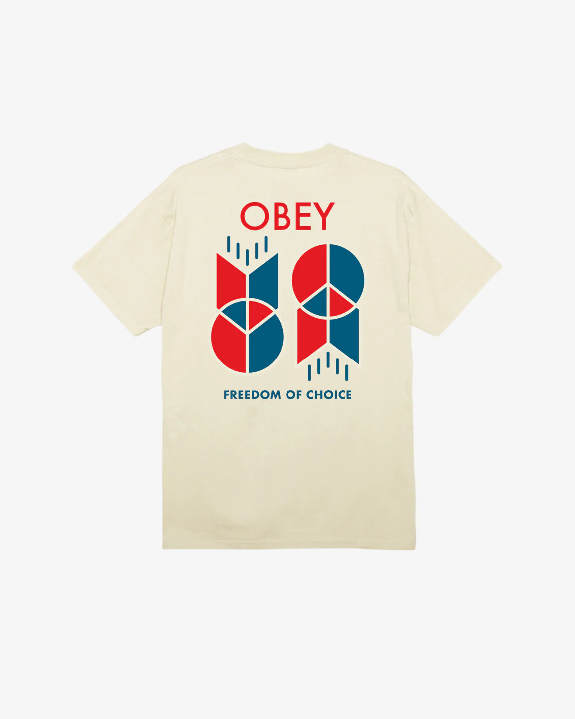 OBEY FREEDOM OF CHOICE TEE CREAM