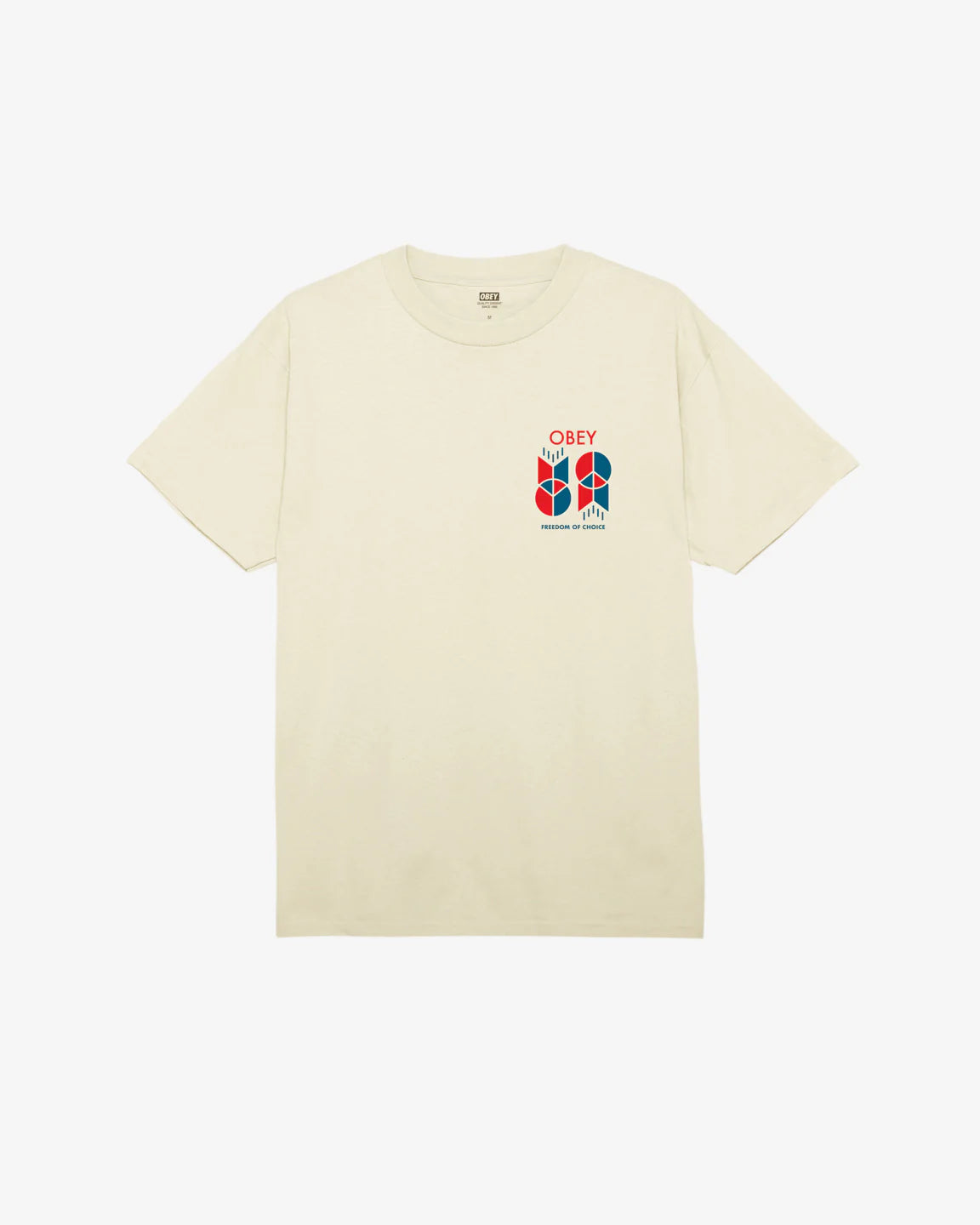 OBEY FREEDOM OF CHOICE TEE CREAM