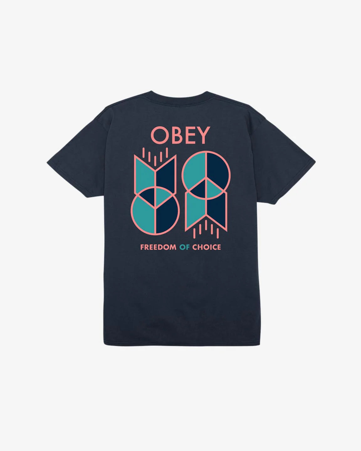 OBEY FREEDOM OF CHOICE TEE NAVY