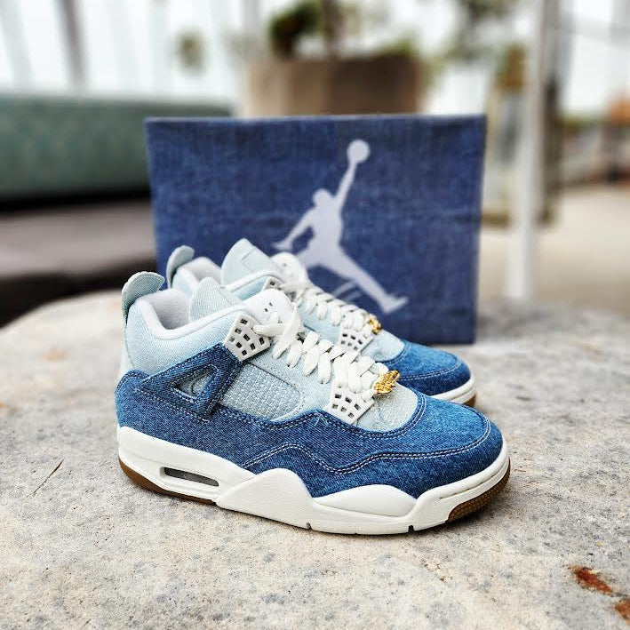 Retro Carolina Blue Jordan 4s Air Jordan Retro 'Worn Blue' Women's