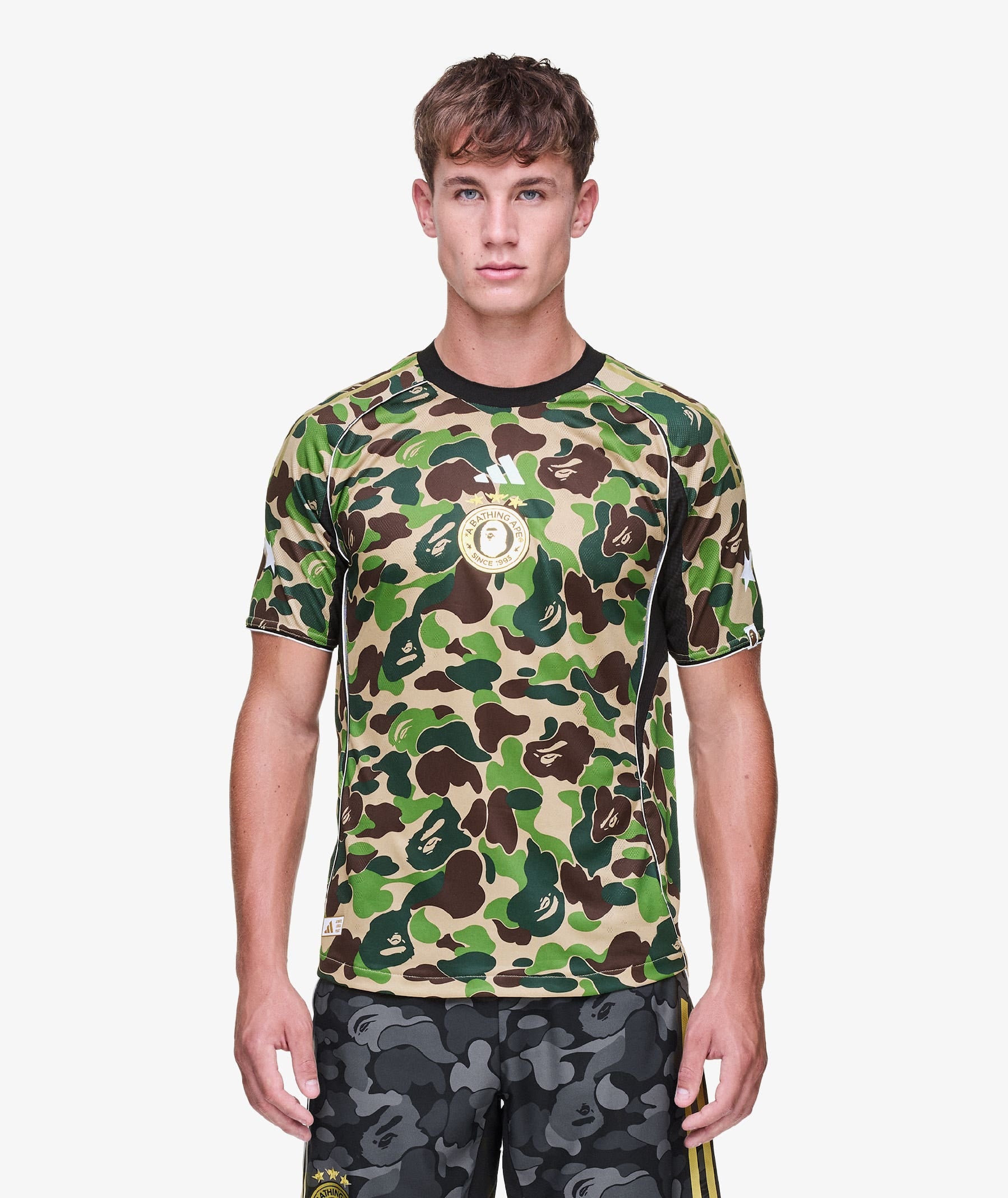 ウェア adidas x A BATHING APE BAPE FB Jersey BAPE x Adidas SB Jersey Green Men's - SS19 - US