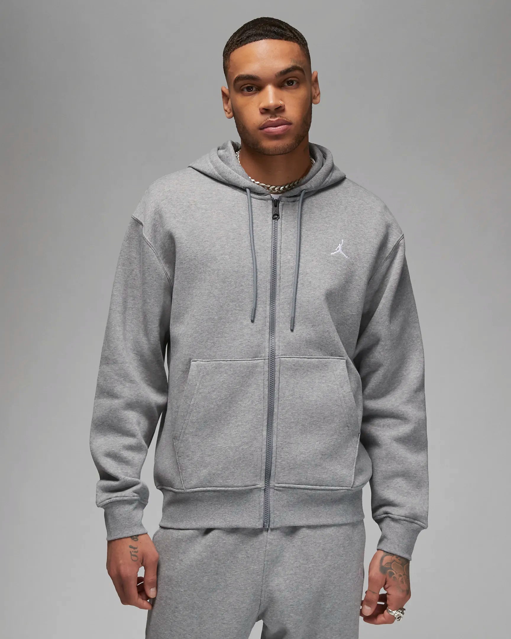 Jordan flight fleece sales full zip hoodie