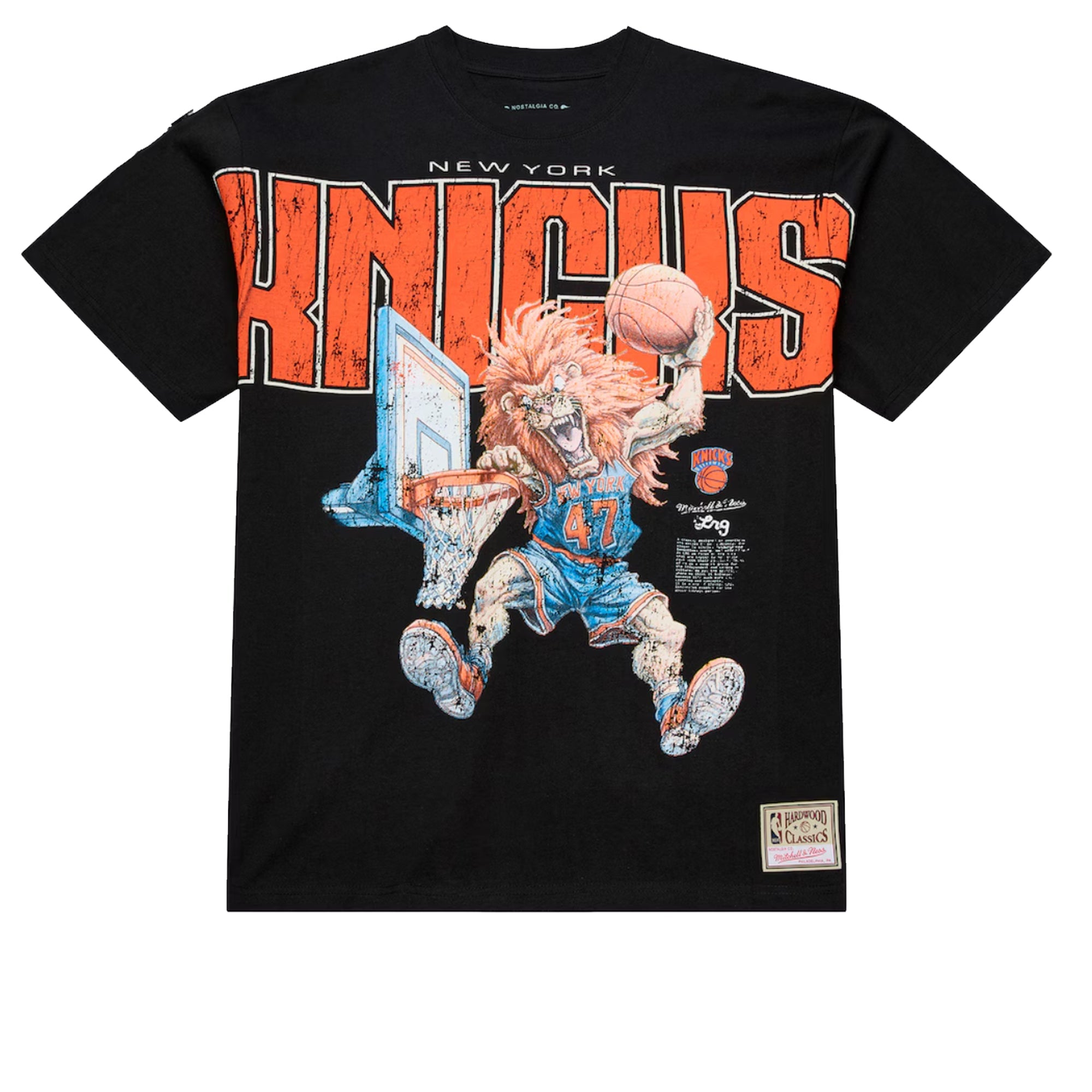 MITCHELL & NESS NBA X LRG WILD ART TEE NEW YORK KNICKS – PRIVATE