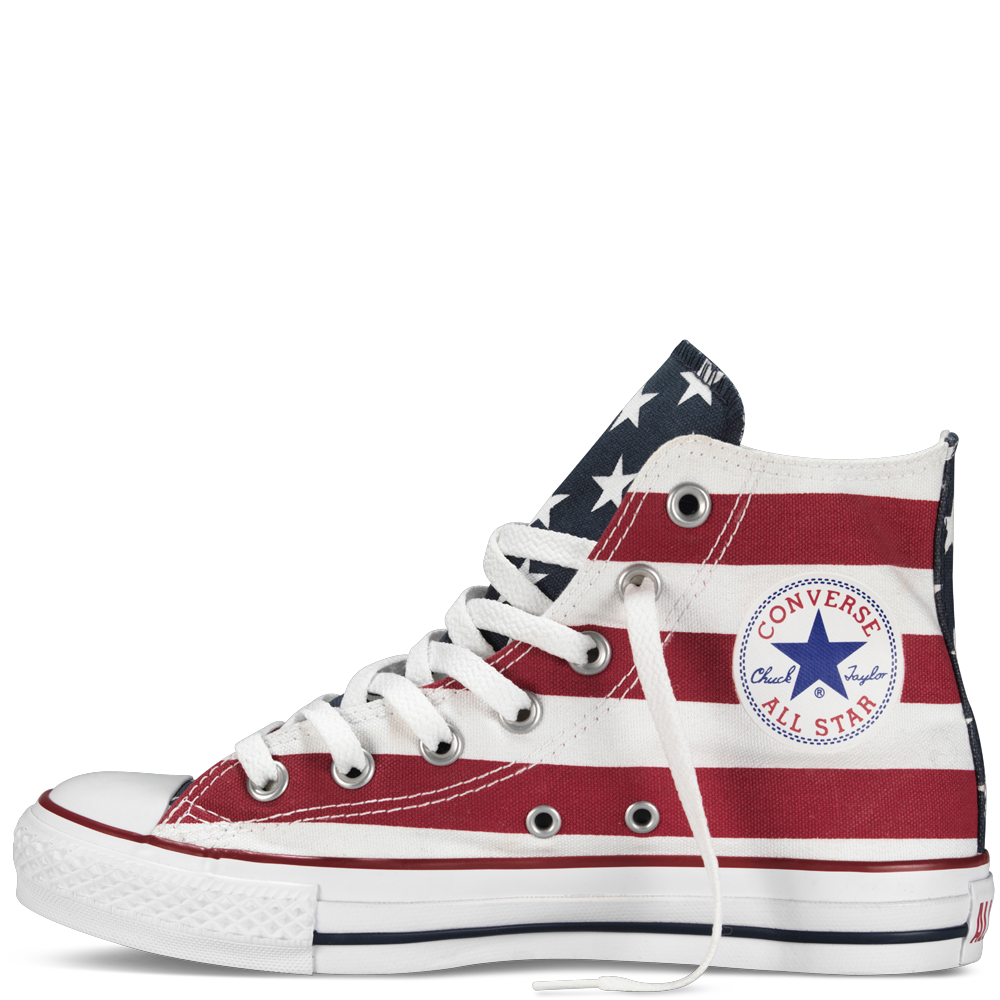 syre udvikle Perfervid Converse Chuck Taylor All Star High Top American Flag Stars & Bars –  PRIVATE SNEAKERS