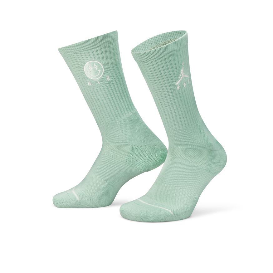 J Balvin x Jordan Legacy Crew Socks Enamel Green