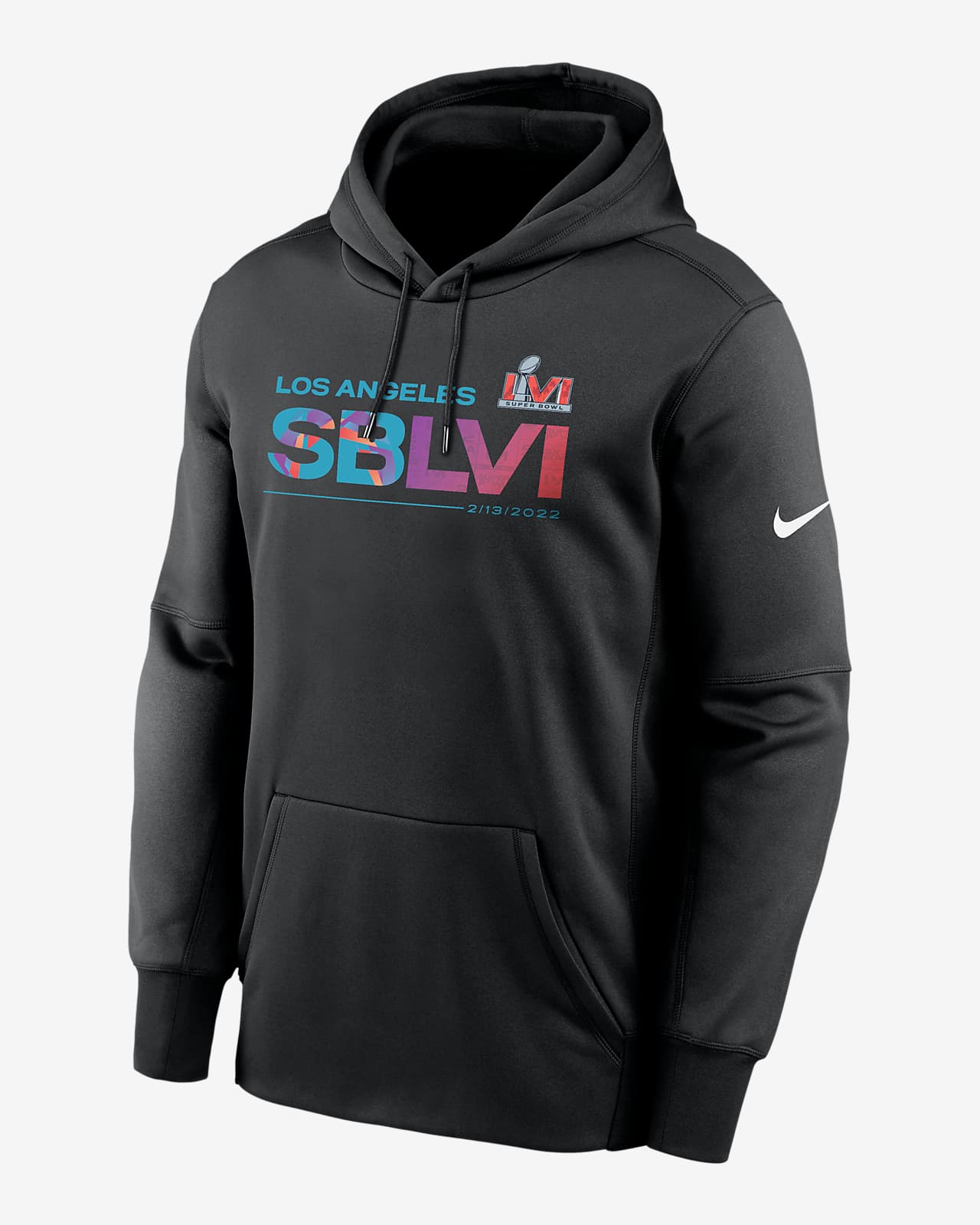 Nike Black Super Bowl LVI Slate Men's Pullover Hoodie