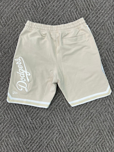 NEW ERA M LOGO SELECT SHORTS LOS DODGERS STONE WHITE