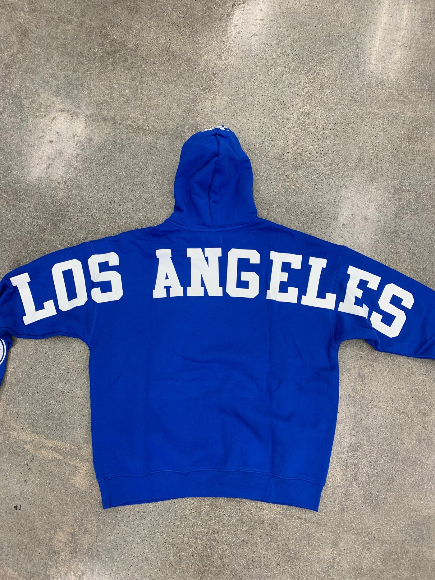 LOS ANGELES DODGERS WINGSPAN M DROP SHOULDER FLC PO HOODIE V, ROYAL BLUE