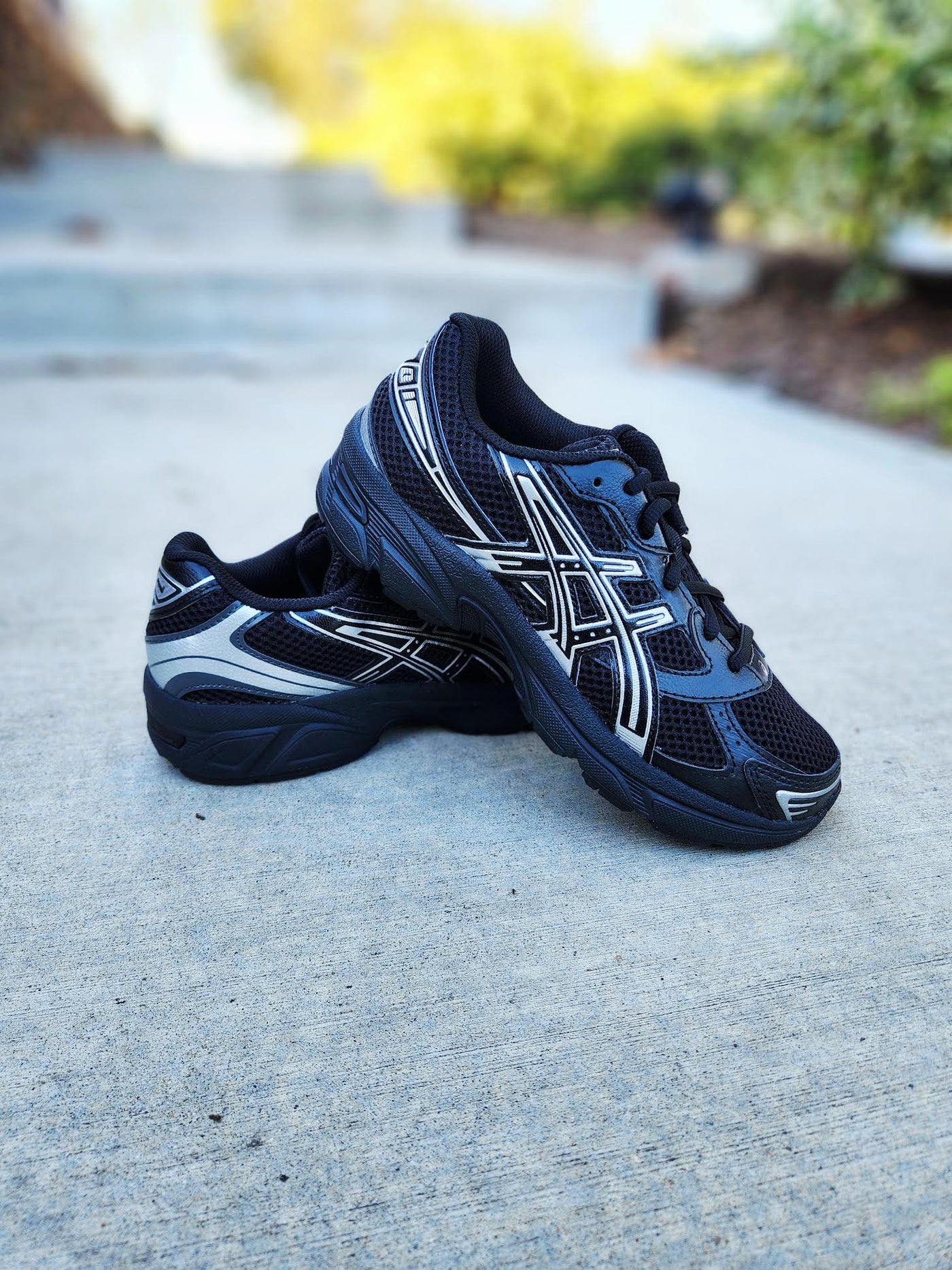 Asics Men\'s Black Pure Silver GEL-1130 Sports Shoes Size M 9 / W 10.5 ASICS GEL-1130 BLACK PURE SILVER – PRIVATE SNEAKERS main image 3