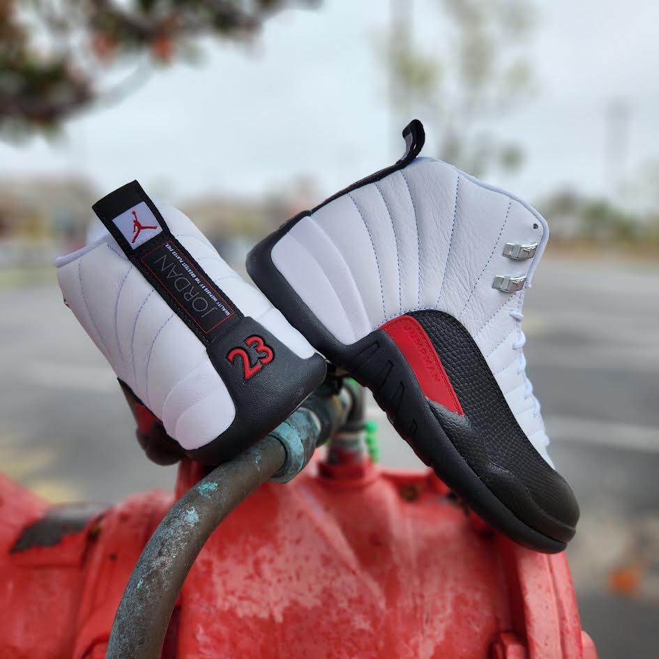Taxi Red And Black 12 Jordans Taxi Jordan 12 Red Preschool Air