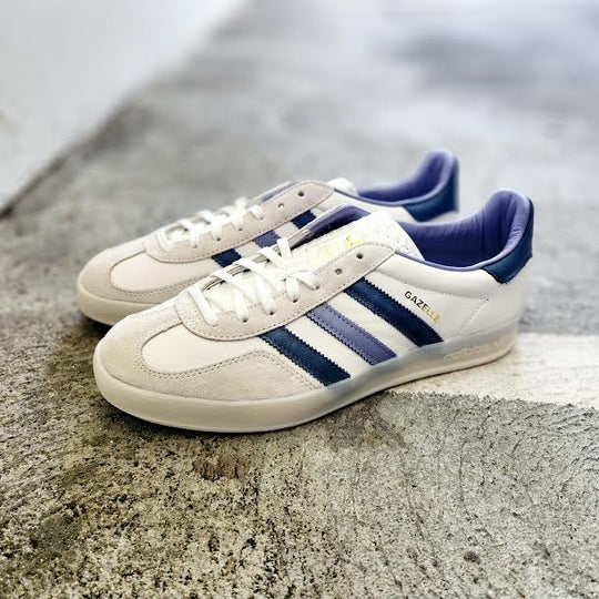 ADIDAS GAZELLE INDOOR WHITE PRELOV BLUE – PRIVATE SNEAKERS