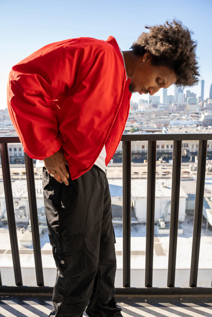 EPTM CAPITAL CROPPED BOMBER JACKET RED – PRIVATE SNEAKERS