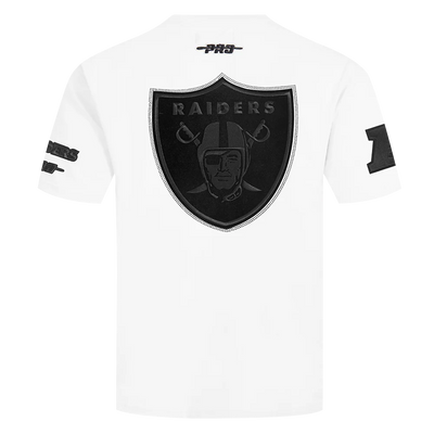 PROMAX LAS VEGAS RAIDERS BLACKOUT M CJ DROP SHOULDER TEE, WHT