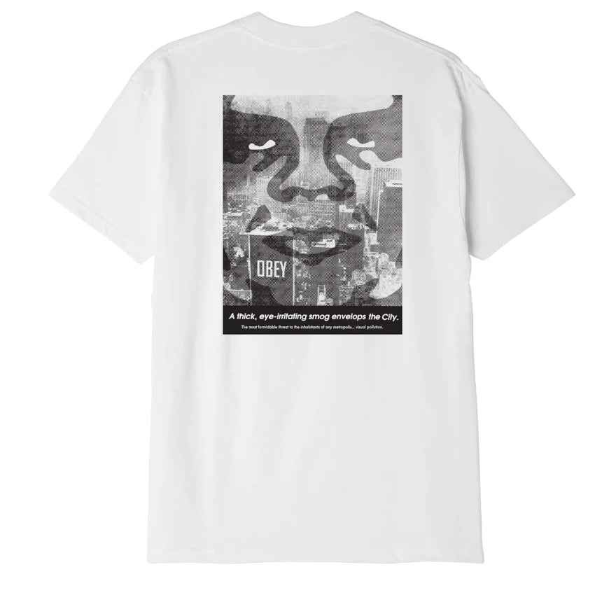 OBEY T-SHIRT NYC SMOG (WHITE)