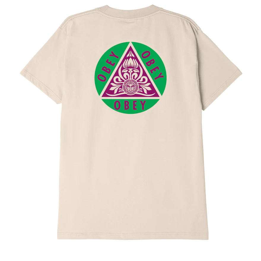 OBEY T-SHIRT PYRAMID CREAM – PRIVATE SNEAKERS