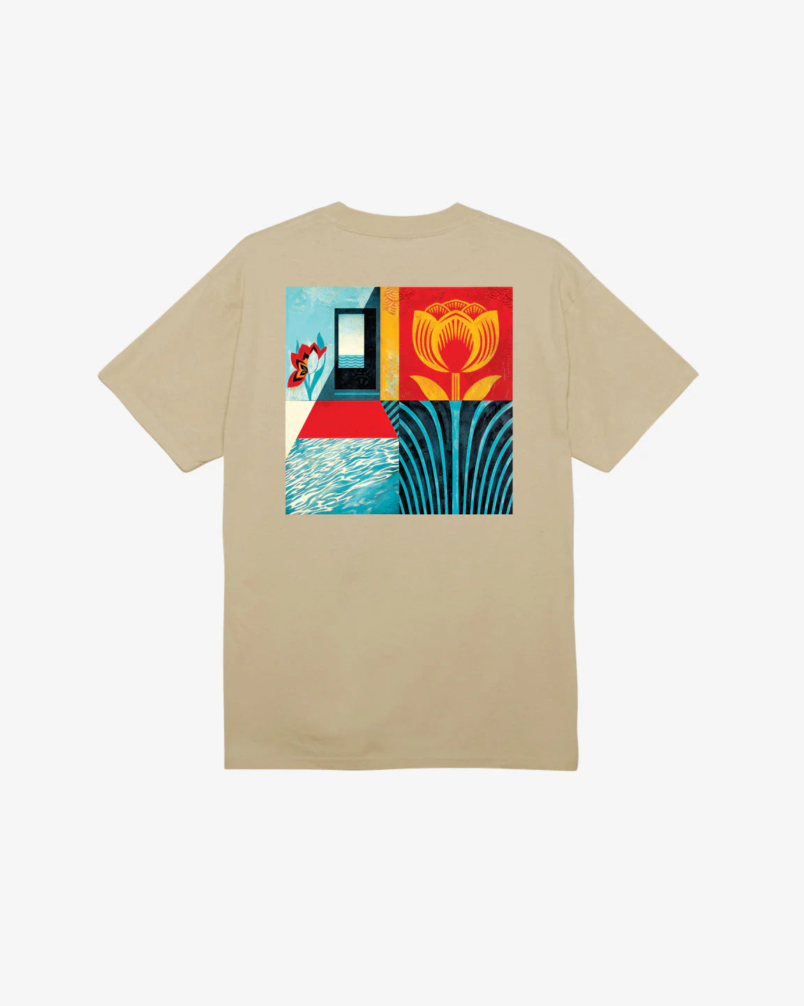 OBEY MOD DESERT TODAY TEE SAND