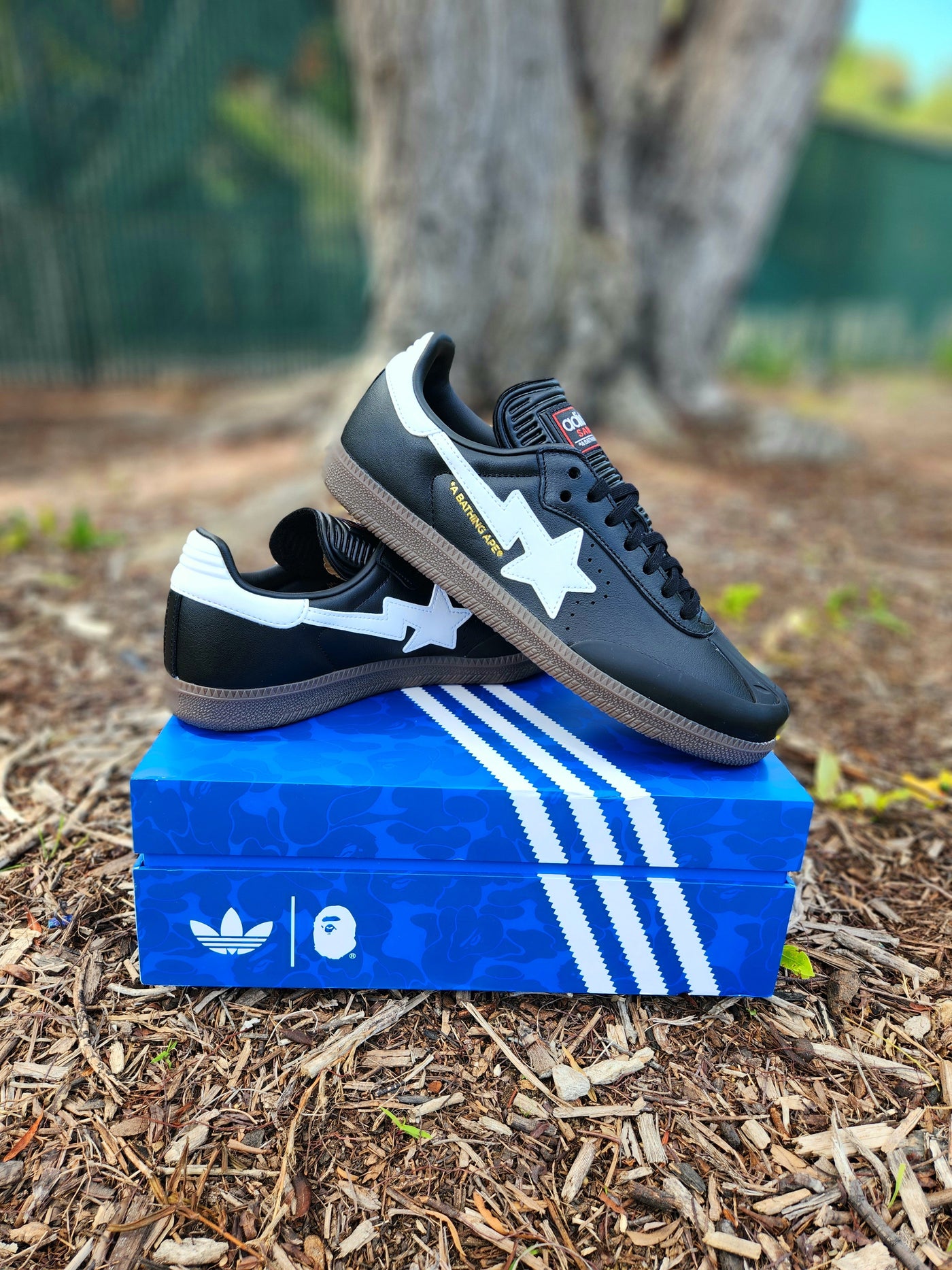 Samba X Bape 'Black and White'