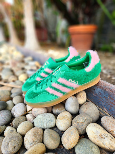 W Adidas Gazelle Indoor "Green Glow Pink"