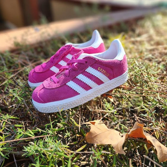 adidas gazelle silver green womens adidas Gazelle Athletic Shoe - Baby / Toddler - Semi Lucid Fuchsia