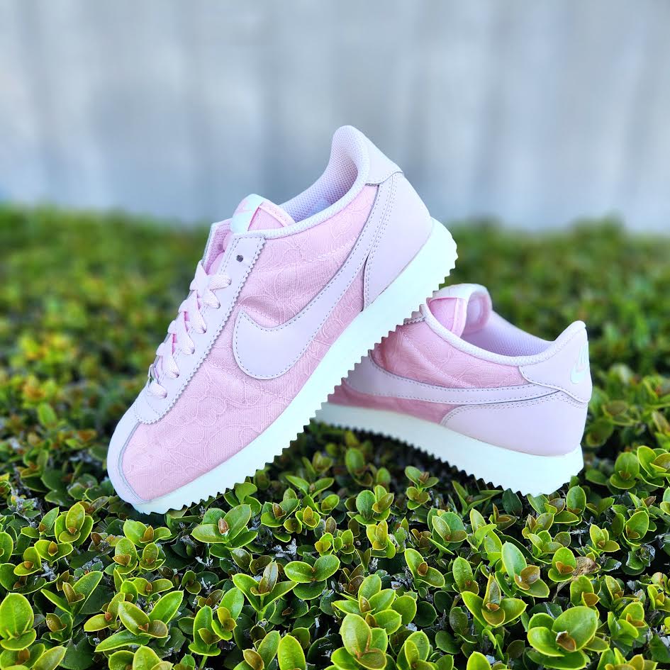 nike cortez pink nylon