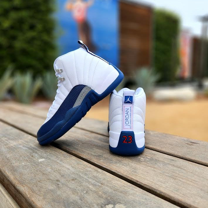 12 French Jordan 12 Retro Blue And White Air Jordan 12 Retro