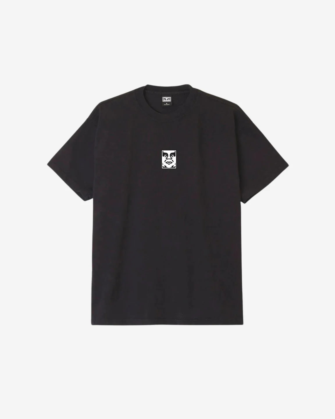 OBEY ICON HEAVYWEIGHT TEE JET BLACK