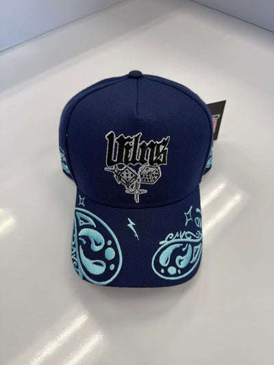 VILLAIN ATTIRE PAISLEY DREAMS BLUE HAT