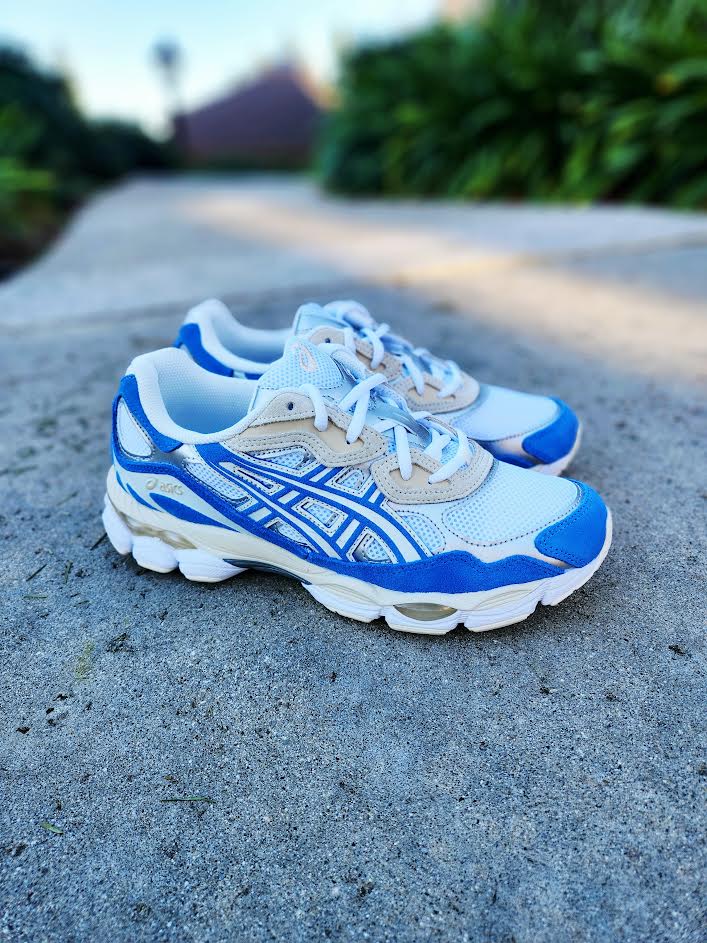 ワタルASICS GEL-NYC ホワイト ブルー ASICS GEL-NYC 'BLUE DREAM' – PRIVATE SNEAKERS