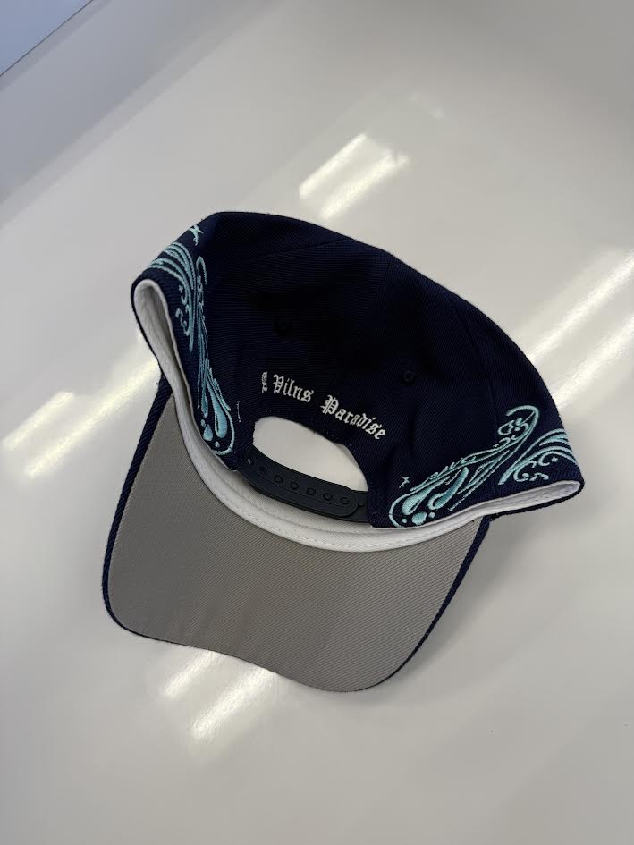 VILLAIN ATTIRE PAISLEY DREAMS BLUE HAT