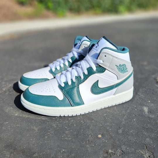 Oxidized Green Jordan Mid Green And White Air Jordan Mid 'OXIDIZED