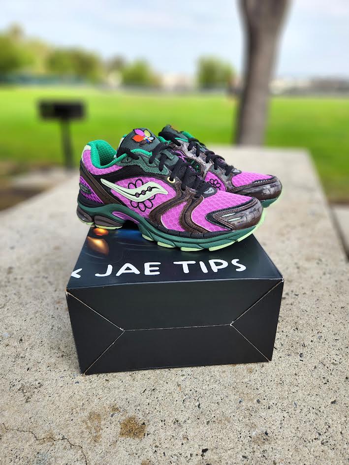 SAUCONY PROGRID TRIUMPH 4 JAE TIPS FLOWERS GROW UPTOWN PERILLA