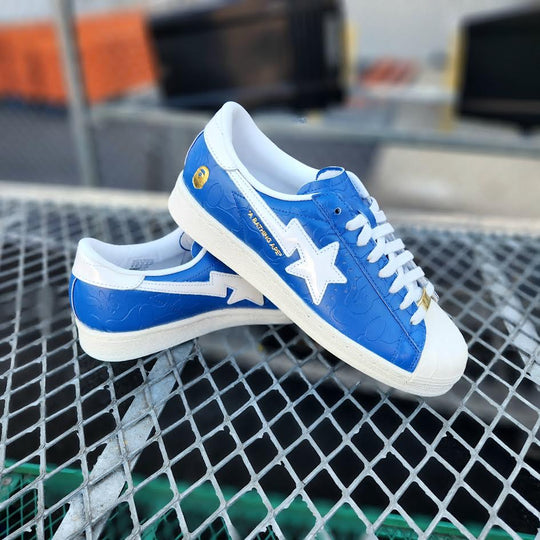 Adidas Superstar X Bape Blue – PRIVATE SNEAKERS