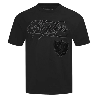 PROMAX LAS VEGAS RAIDERS BLACKOUT M CJ DROP SHOULDER TEE, BLACK