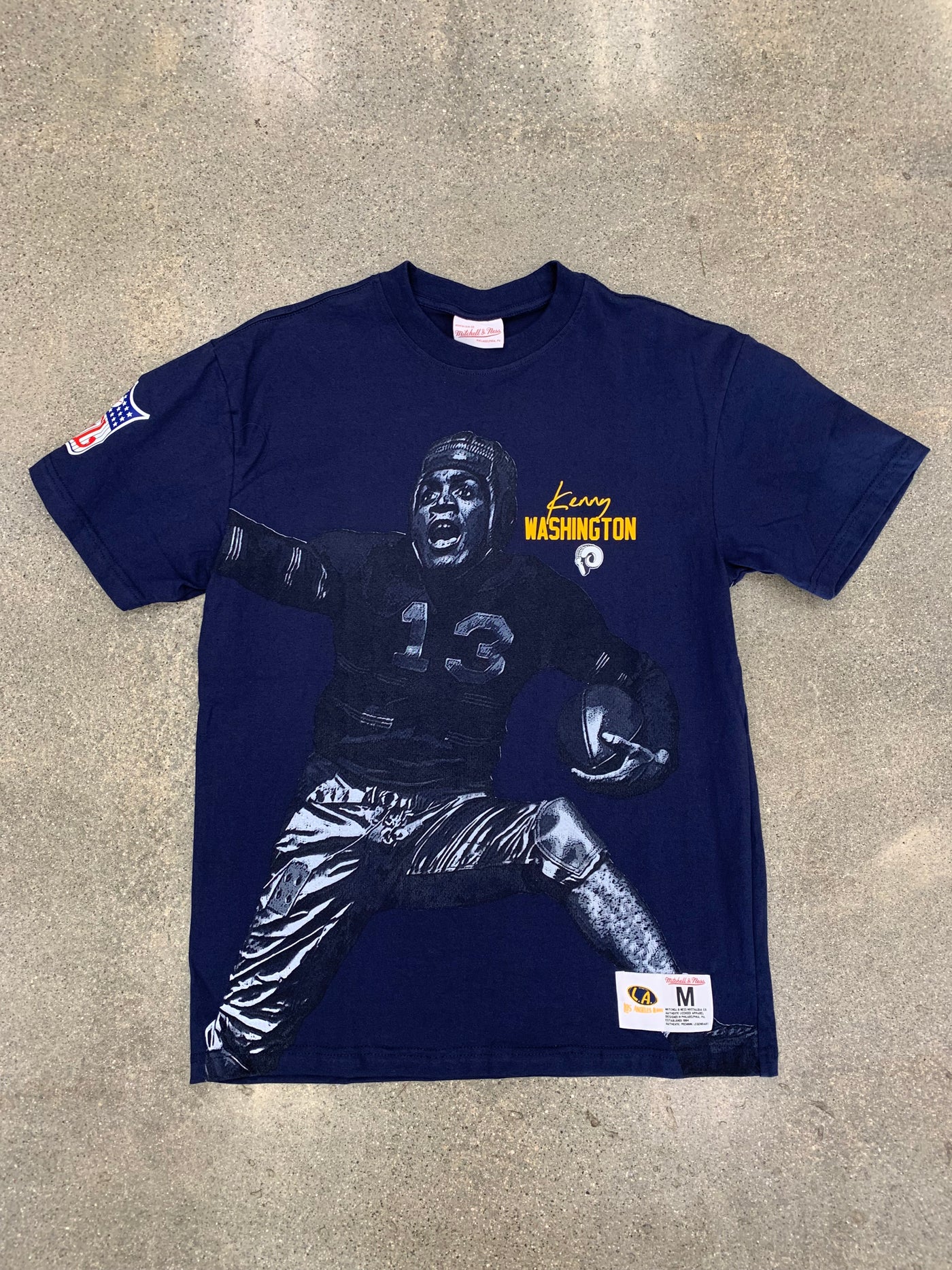 MITCHELL & NESS NFL ULTIMATE PLAYER TEE VINTAGE LOGO RAMS KENNY WASHINGTON
