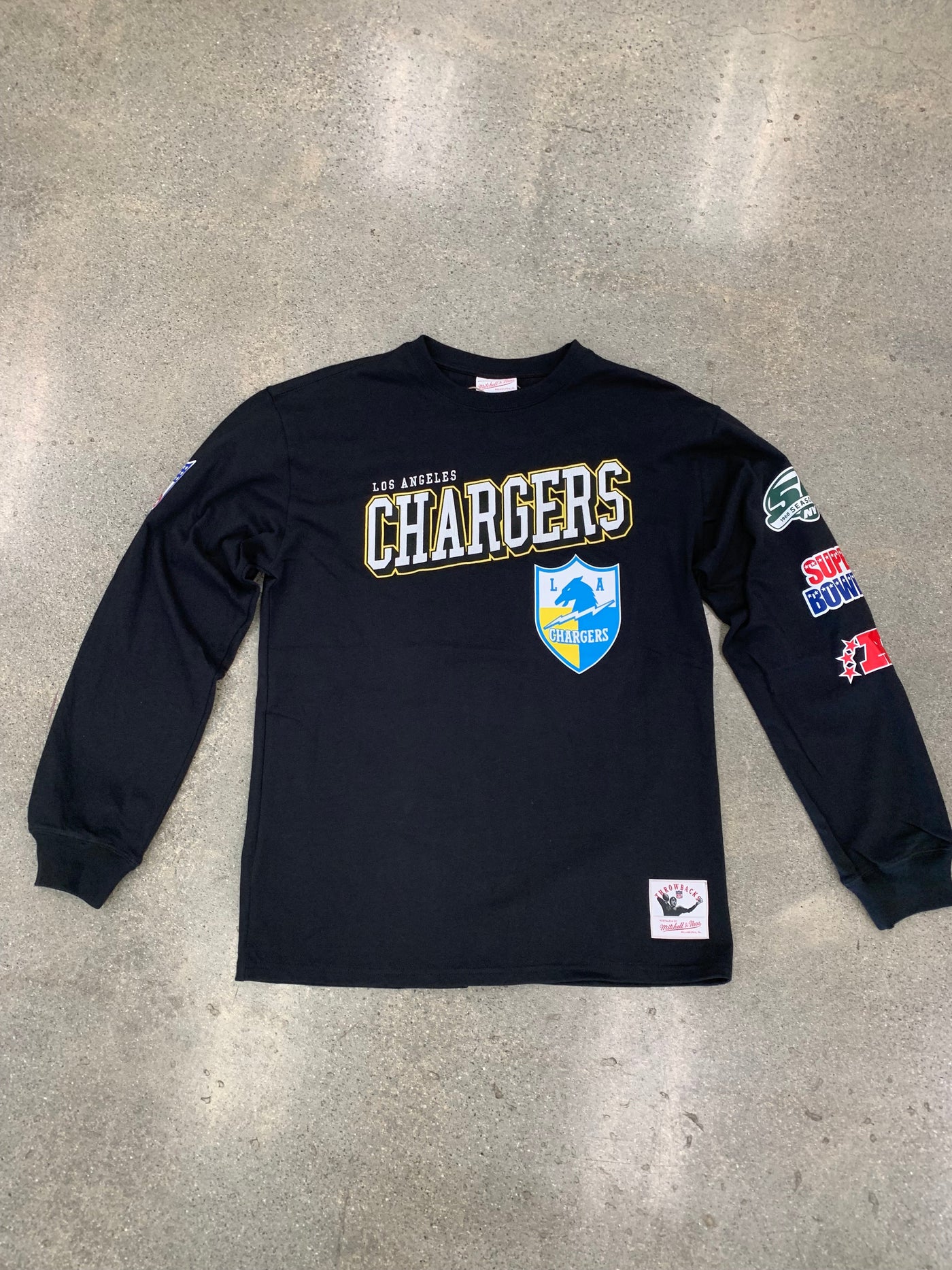 MITCHELL & NESS NFL TRAINING CAMP LS TEE LOS ANGELES CHARGERS