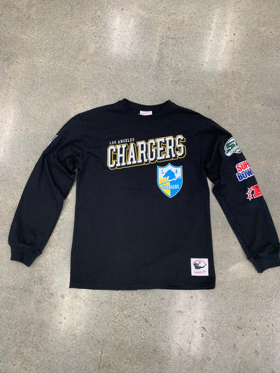 MITCHELL & NESS NFL TRAINING CAMP LS TEE LOS ANGELES CHARGERS