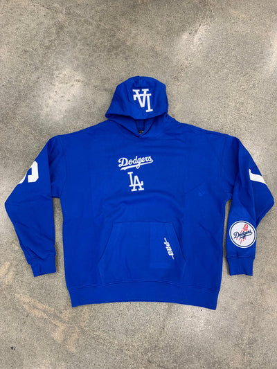 LOS ANGELES DODGERS WINGSPAN M DROP SHOULDER FLC PO HOODIE V, ROYAL BLUE