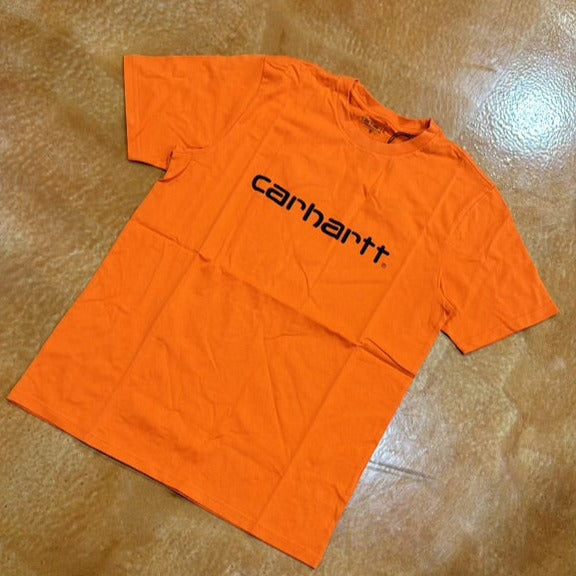 CARHARTT WIP S/S SCRIPT T-SHIRT (ORANGE)