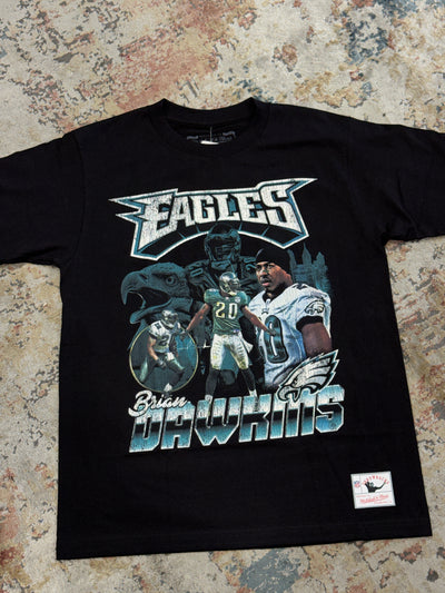 MITCHELL & NESS NFL TEE EAGLES BRIAN DAWKINS BLACK