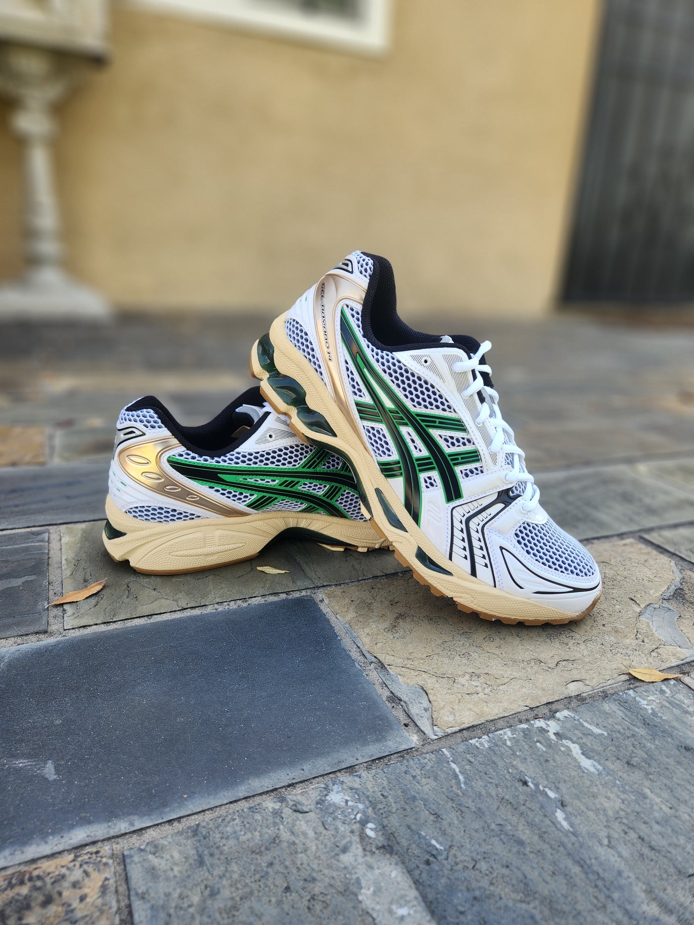 ASICS GEL-KAYANO 14 WHITE HINOKI BEIGE – PRIVATE SNEAKERS