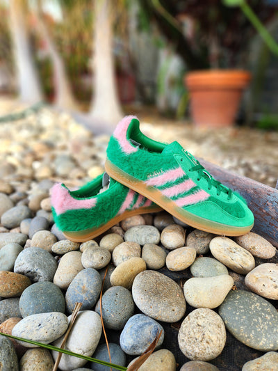 W Adidas Gazelle Indoor "Green Glow Pink"