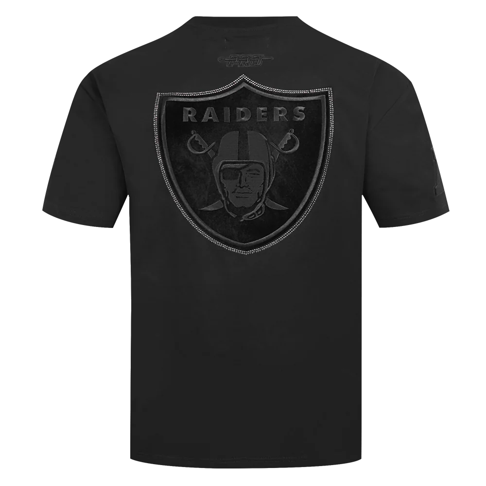 PROMAX LAS VEGAS RAIDERS BLACKOUT M CJ DROP SHOULDER TEE, BLACK
