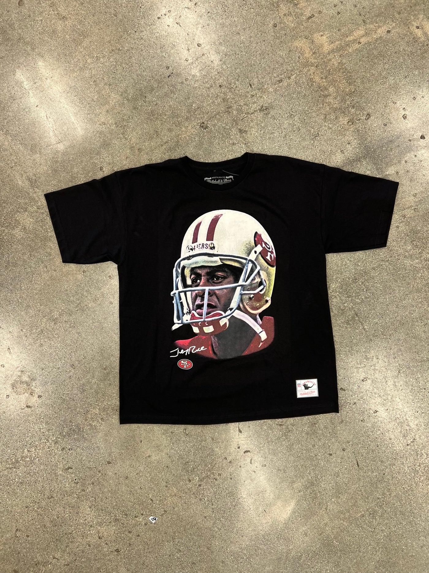 MITCHELL & NESS NFL REAL BIG FACE TEE 49ERS JERRY RICE