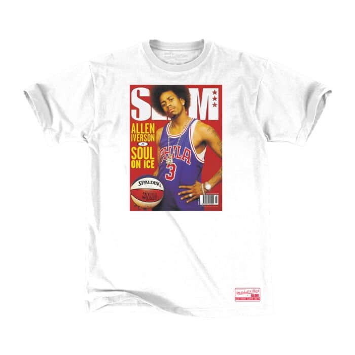 MITCHELL & NESS NBA SLAM COVER TEE 76ERS ALLEN IVERSON
