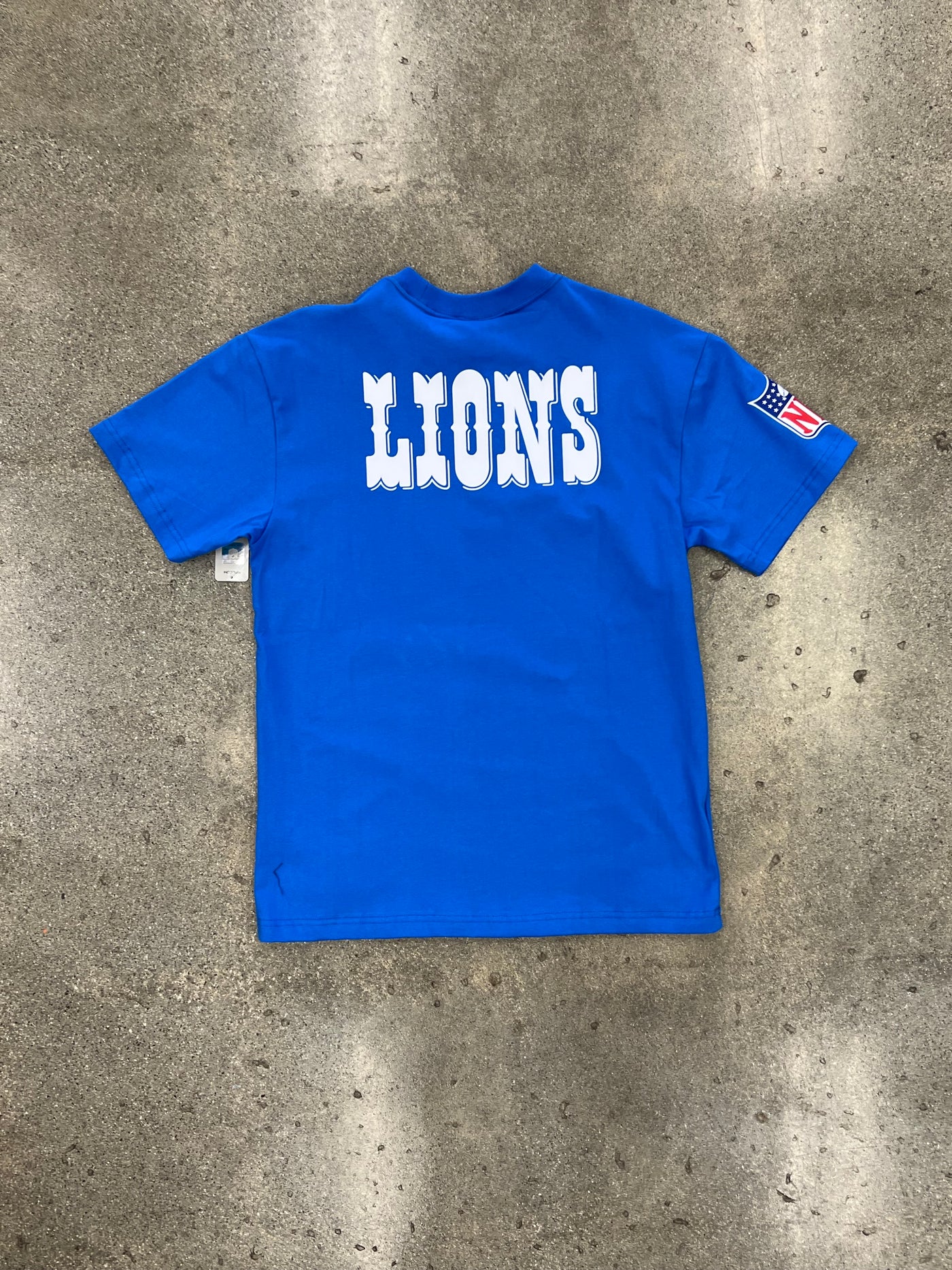 MITCHELL & NESS NFL ULTIMATE PLAYER TEE VINTAGE LOGO LIONS BARRY SANDERS