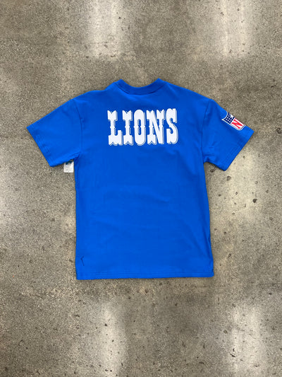 MITCHELL & NESS NFL ULTIMATE PLAYER TEE VINTAGE LOGO LIONS BARRY SANDERS