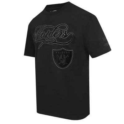 PROMAX LAS VEGAS RAIDERS BLACKOUT M CJ DROP SHOULDER TEE, BLACK