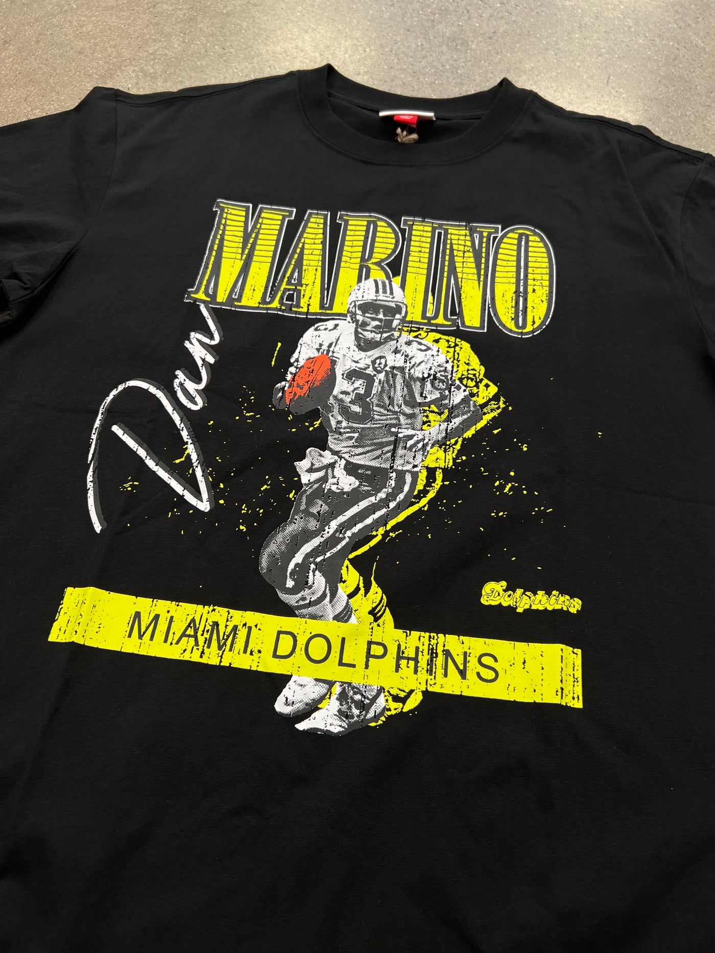 MITCHELL & NESS NFL HW NEON POP PLAYER SS TEE VINTAGE LOGO DOLPHINS DAN MARINO